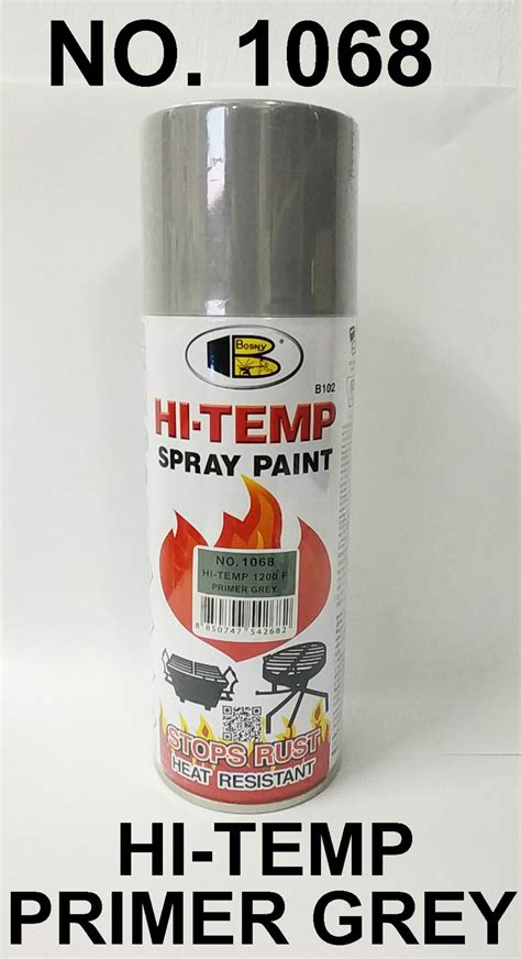 Bosny Hi Temp Spray Paint No Hi Temp Primer Grey Cc Per Can