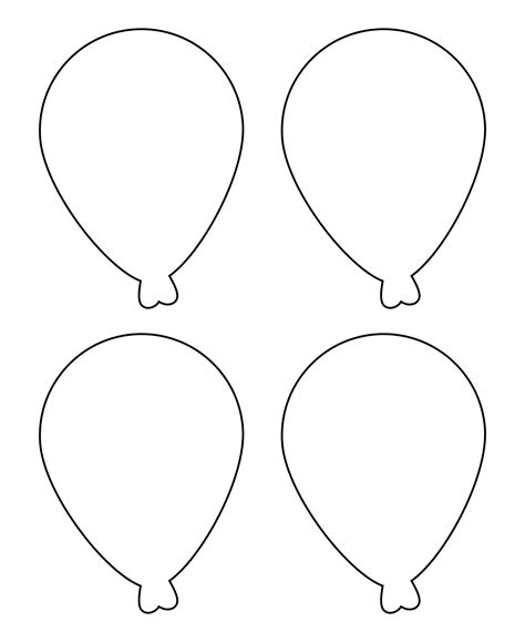 Printable Balloon Template Printable Templates