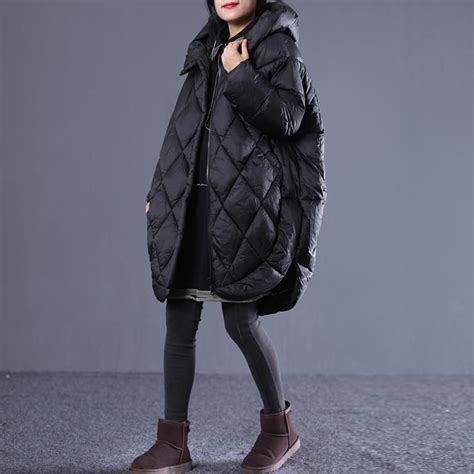 Winter Loose Large Size Hooded Down Jacket In 2020 Winter Jackets