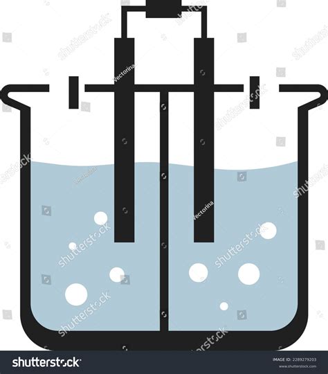 Water Electrolysis Schematic Representation Of Royalty Free Stock Vector 2289279203