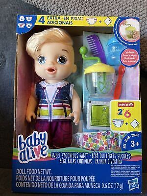 Baby Alive E Has E Ax E Sweet Spoonfuls Blonde Baby Doll Boy