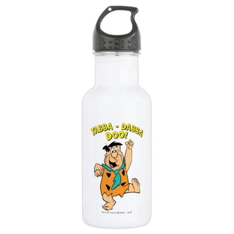 Fred Flintstone Yabba Dabba Doo Water Bottle Zazzle Flintstones