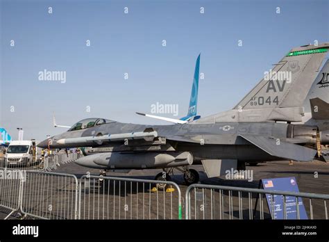 Usa Military Aircraft On Display At The Farnborough International