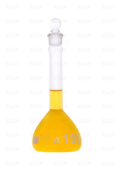 Serialized And Certified Volumetric Flask Class A Wide Mouth With Glass Stopper Serialized