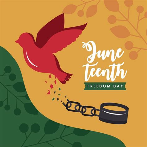 Juneteenth Freedom Day Poster 11035068 Vector Art At Vecteezy