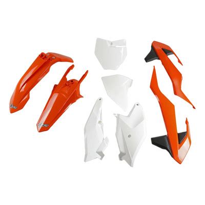 Kit Plastique Complet Acerbis KTM 85 SX 18 23 Orange2 Blanc Couleur