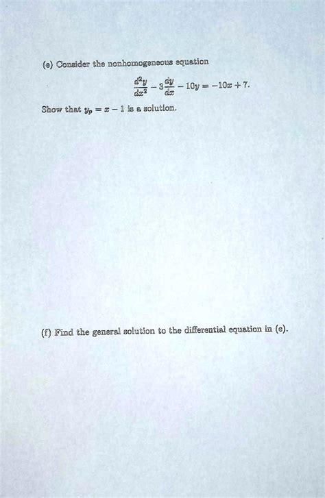 SOLVED Consider The Nonhomogeneous Equation 4u 103 10z 7 Just