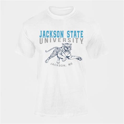 Jackson State University Tigers Jackson Ms Short Sleeve T Shirt Jackson State Jackson State