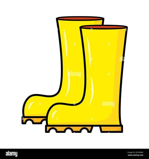 Wellington boots cartoon illustration isolated on white background ...