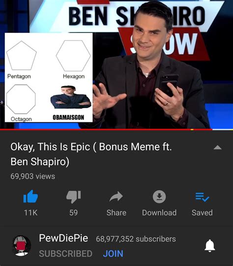 Ben Shapiro hosted meme review, What a lad. : r/madlads