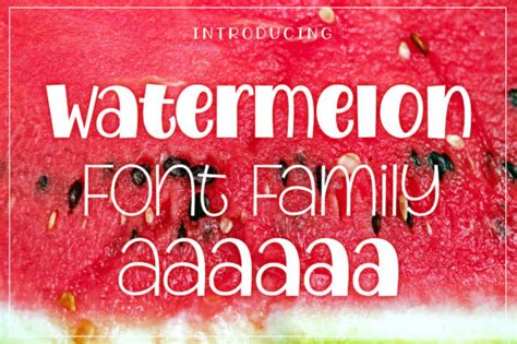 Watermelon Font By Royaltype Creative Fabrica