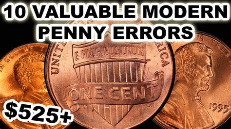 Best 10 Modern Penny Errors Worth Money YOU Need To Be Looking For