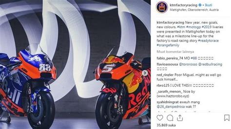 Resmi Meluncur Begini Tampilan Motor Baru Tim KTM Di MotoGP 2019