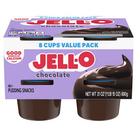 Original Chocolate Ready To Eat Pudding Cups Snack Cups Jell O