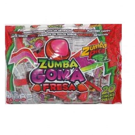 5811 Zumba Goma Fresa 20pz Zumba Fiesta Y Toys