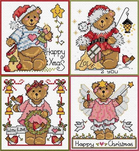 Ljt C Cute Christmas Teddy Cards Cards Lesley Teare