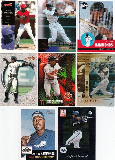 Huge Different Jeffery Hammonds Card Lot Orioles