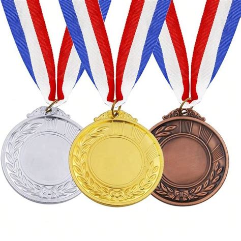 3pcs Gold Silver Bronze Award Medals 1st 2nd 3rd Place Medals For