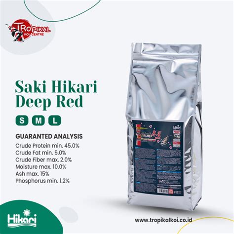 TKC Saki Hikari Deep Red Koi Fish Food 5 Kg Tropikal Koi Centre