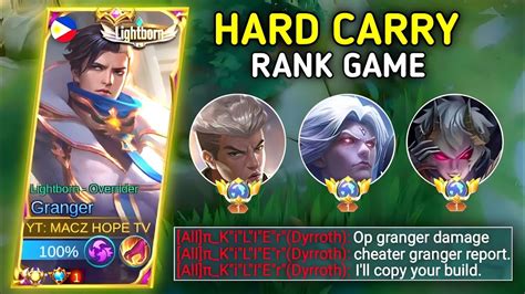 Granger Hard Carry Damage Hacked Is Here Top Global Granger Best