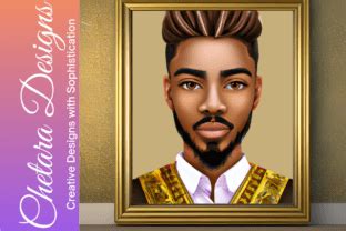 African American Black Man King Clipart Graphic By Kswillia Creative