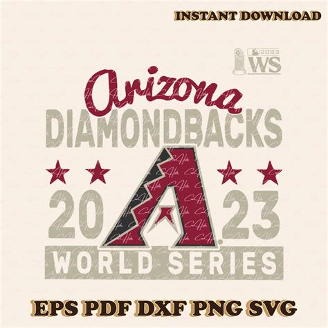 Arizona Diamondbacks 2023 World Series SVG File For Cricut - Inspire Uplift