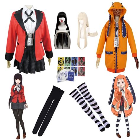 Karneval Kakegurui Jabami Yumeko Yomoduki Runa Cosplay Kost M F R