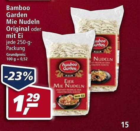 Bamboo Garden Mie Nudeln Original Oder Mit Ei Angebot Bei Real