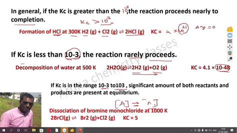 Application Of Equilibrium Constanthow To Predict Extent Of Reaction