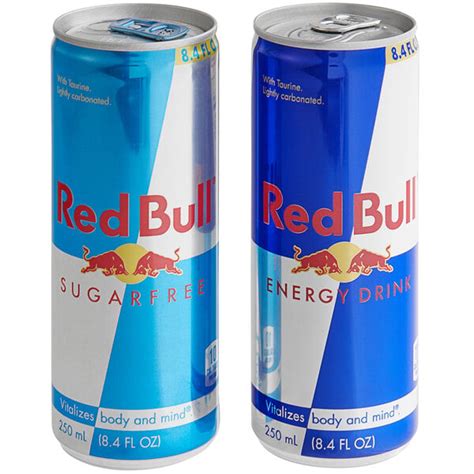 Red Bull Original And Sugar Free Assorted Variety Energy Drink 8 4 Fl