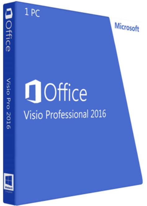 Microsoft Visio 2016 Professional ESD 32/64 электронный ключ (D87-07114 ...