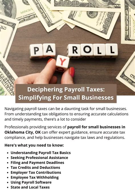 Ppt Deciphering Payroll Taxes Simplifying For Small Businesses