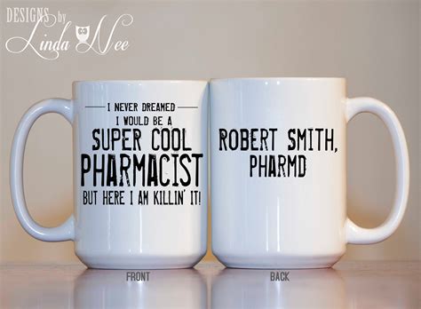 Personalized Pharmacist Mug Pharmacist T For Pharmacist Rx Etsy