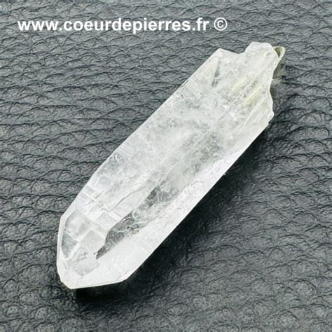 Pendentif en cristal de roche prisme réf cr21 Cœur de Pierres