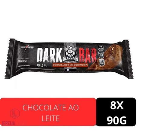 Barra De Proteína Dark Bar Chocolate Ao Leite 90g Integralmédica