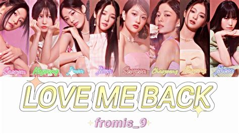 Fromis Love Me Back Color Coded Lyrics Youtube