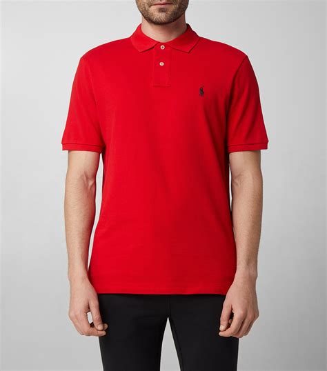 Polo Ralph Lauren Playera Tipo Polo Roja De Manga Corta Hombre El