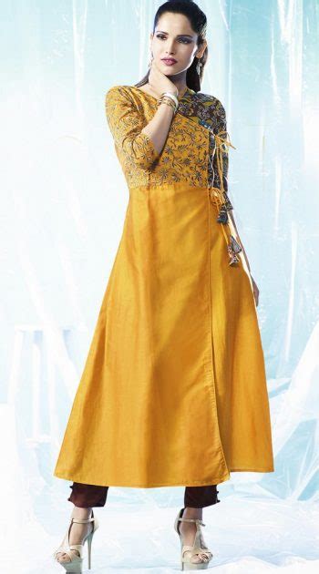 Top Latest Angrakha Kurta Designs For Women Tips And Beauty