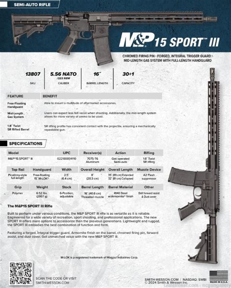 Sandw Mandp15 Sport Iii 5 56 New Fastshipnoccfee 13807 Semi Auto Rifles At 1038681544