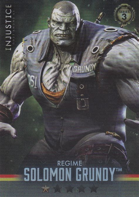 Injustice Gods Among Us Series 3 011 Regime Solomon Grundy Foil