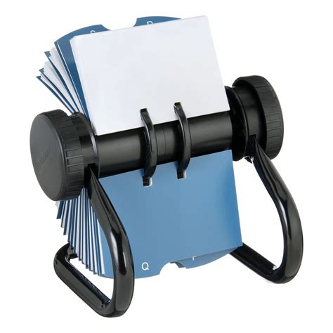 Rolodex Black Metal Rotary Card File Nrl Grainger