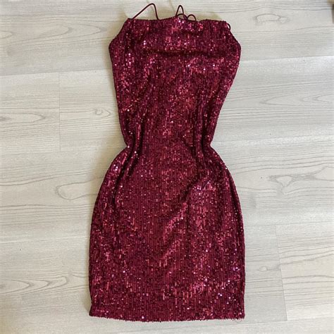 Hot Pink Sequin Homecoming Dress From A Local Dress Depop