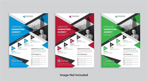 Premium Vector Vector Creative Marketing Agency Flyer Design Template