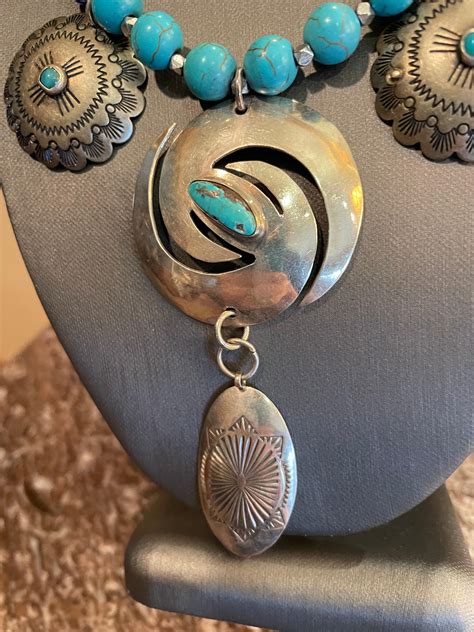 Southwest Style Sterling Silver And Turquoise One Of A Kind