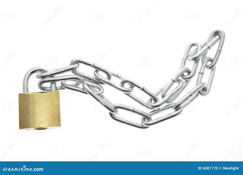 Lock and Chain stock photo. Image of object, reliability - 6081770