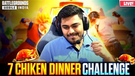 7 Chicken Dinner Challenge Aaj Ho Jaega Easy BGMI LIVE 2CRPRATHAM