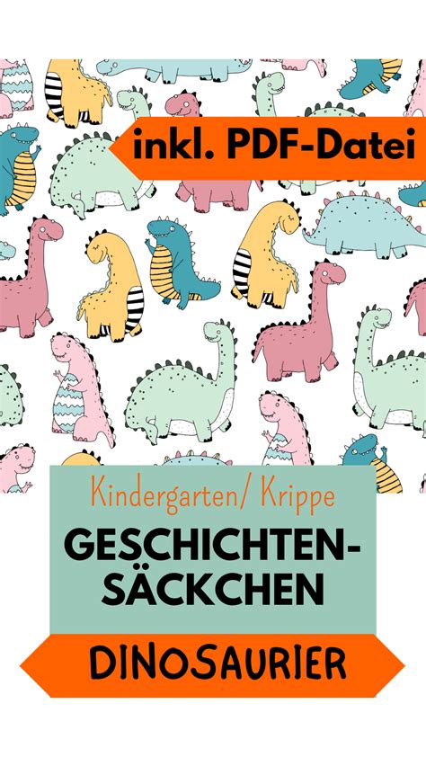 Geschichtensäckchen Sommer Frühling Dinosaurier Kindergarten