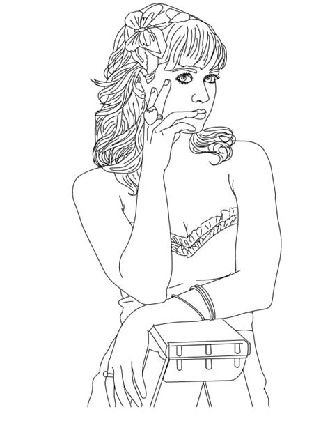 Katy Perry Roar Coloring Pages