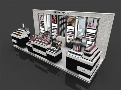 Customized High End Mall Cosmetics Display Kiosk Mall Kiosk