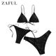 Zaful Cami Acolchoado Bikini Tr S Pe As Swimsuit Em Promo O Ofertas Na Americanas